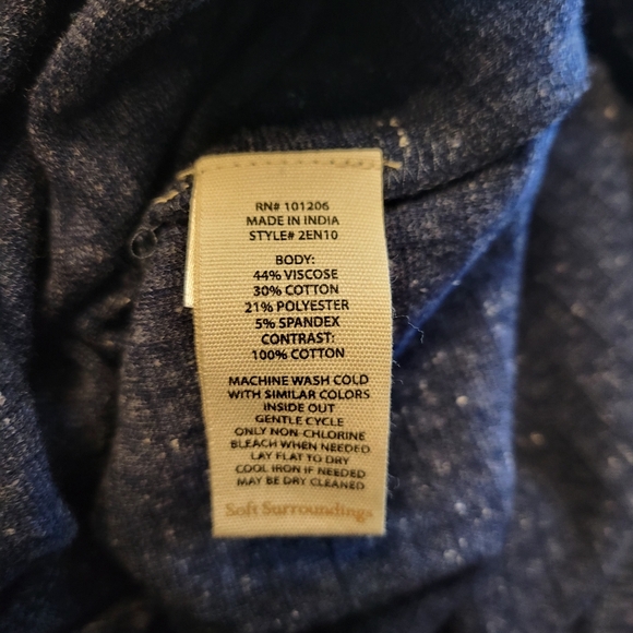 Soft Surroundings Blue Long Sleeve Dress - Picture 7 of 11